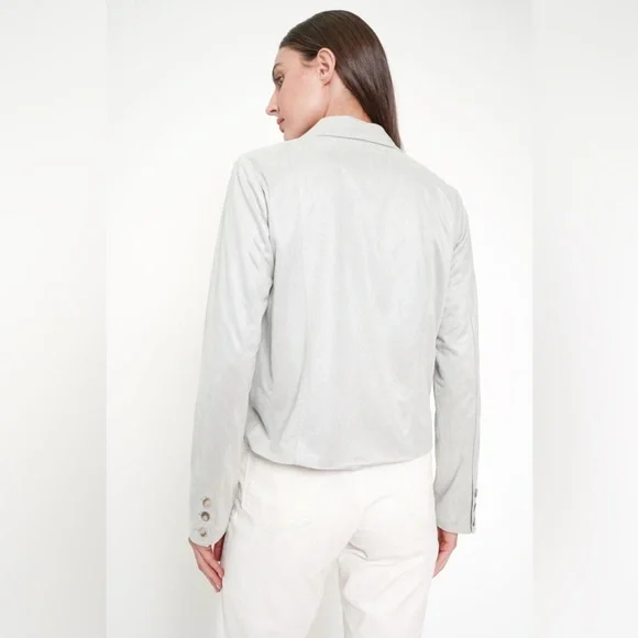 Mystree Soft Gray Women's Blazer - Picture 2 of 9